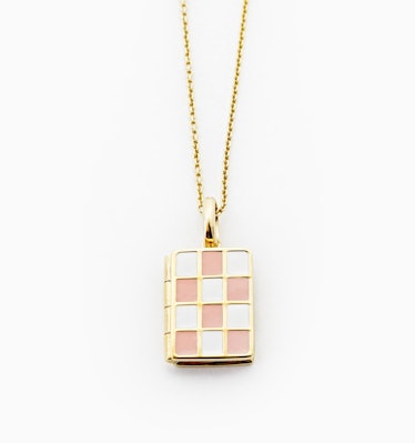 Checkerboard locket by Rellery