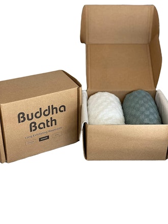 Buddha Bath Exfoliating Shower Towel (2-Pack)