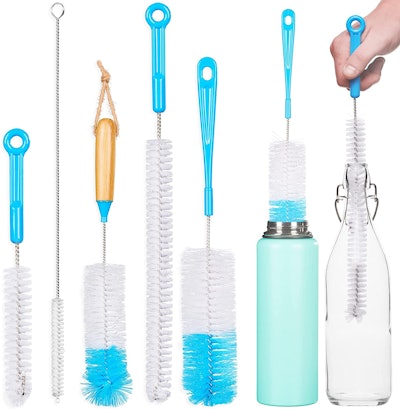 Turbo Microfiber Bottle Brush Cleaner Set (5-Pieces)