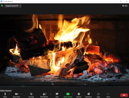 These fireplace Zoom backgrounds include major cozy vibes.