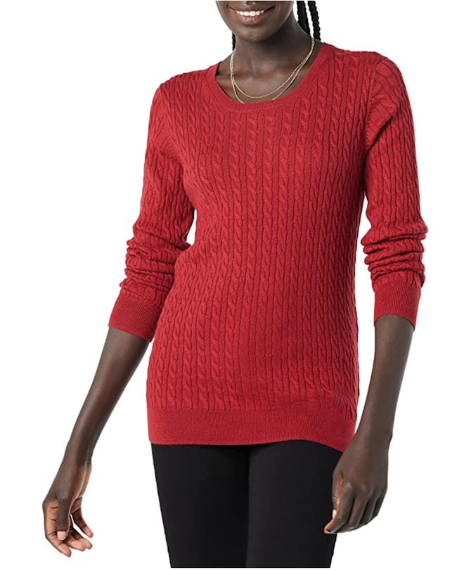Amazon Essentials Cable Knit Sweater