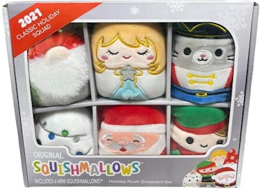 Squishmallows Official Holiday Plush Ornament Gift Set - Includes 6 Mini Squishmallows (2021 Classic...