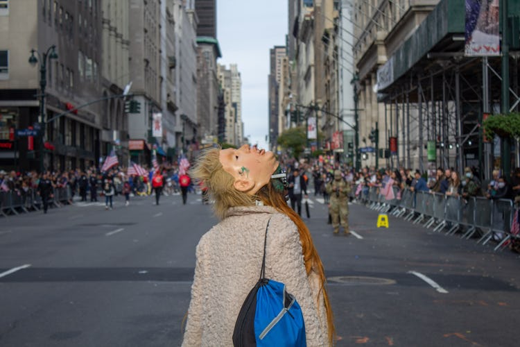 Crackhead Barney NYC Veterans Day Parade