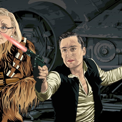 Inverse reimagined Succession’s most interesting couple Gerri and Roman as Star Wars’ duo Chewbacca ...