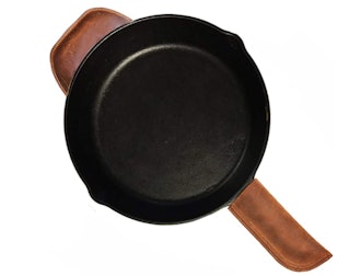 Trumoter Genuine Leather Cast Iron Pot Handle Cover