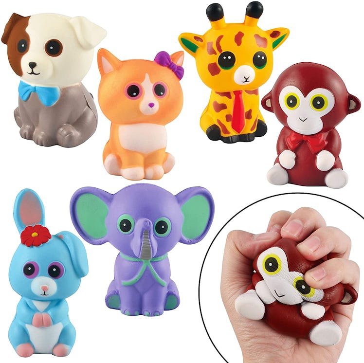 JOYIN 6 Pack Squishy Animal Toy