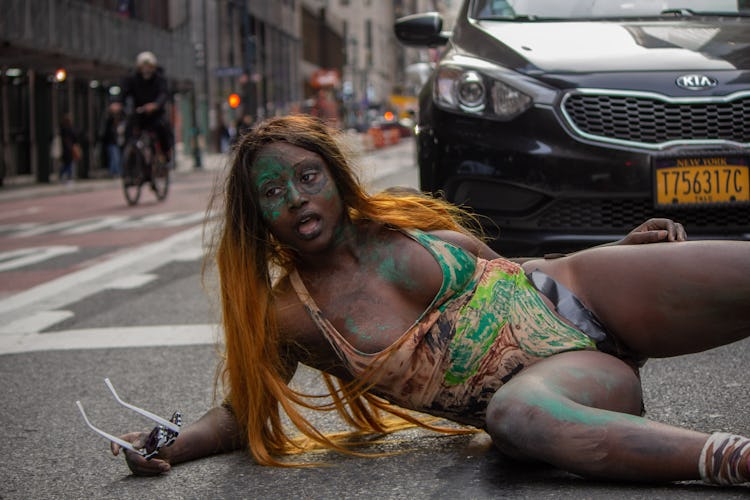 Crackhead Barney NYC Veterans Day Parade