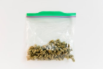 Cannabis in plastic bag