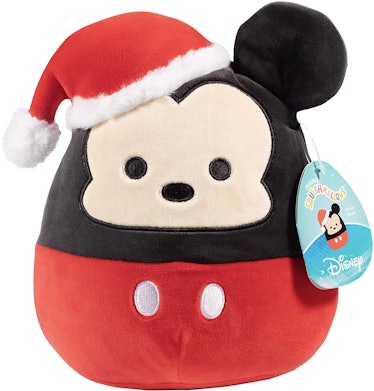 Squishmallow 8" Disney Mickey Mouse with Santa Hat