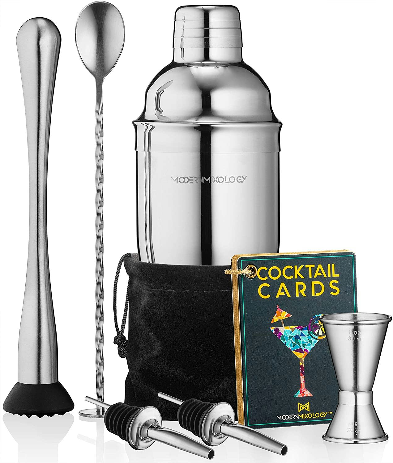 Modern Mixology Cocktail Shaker Set (8 Pieces)