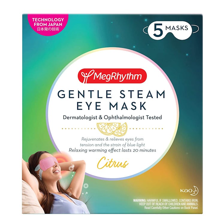 MegRhythm by Kao Gentle Steam Eye Mask, Citrus
