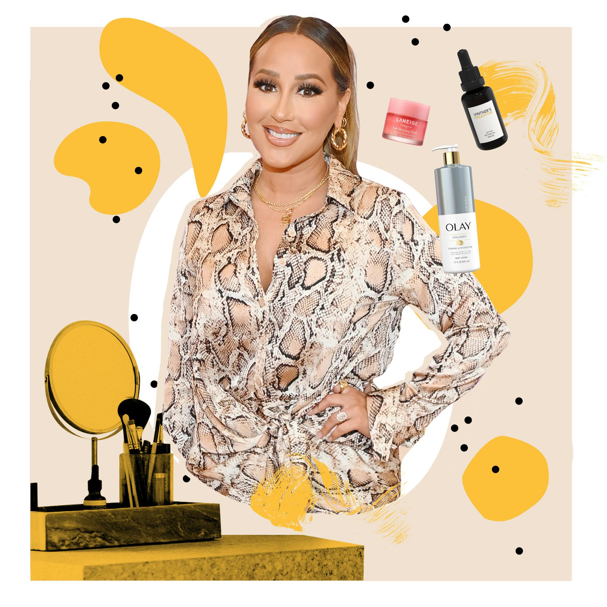 Adrienne Bailon&rsquo;s beauty routine and skin care MVPs.