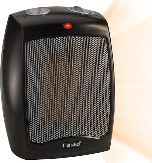 Lasko Ceramic Adjustable Thermostat Under-Desk Heater