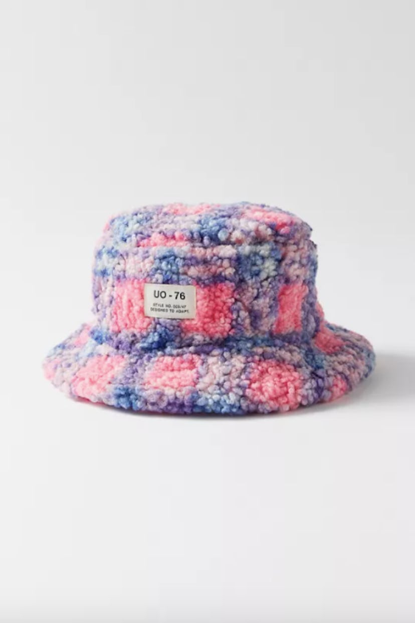 UO Printed Sherpa Bucket Hat