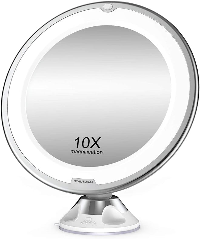 BEAUTURAL 10X Magnifying Makeup Mirror with Lights
