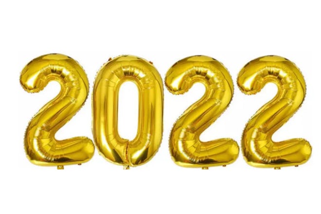 Gold Balloons, foil, 2022