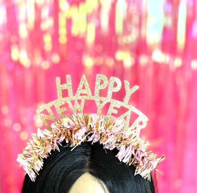"Happy New Year" crown