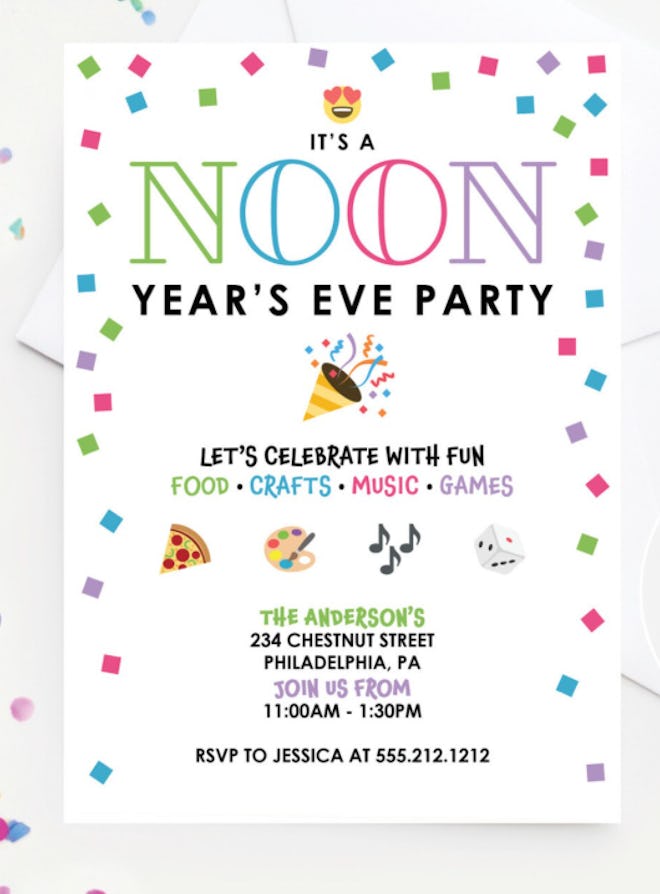 Kids New Year's Eve Party Invitation 