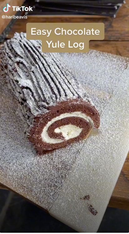 Making a Yule log is a winter solstice 2021 tradition.