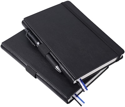 YeeATZ Dotted Journal Bullet Notebook With Pen Holder