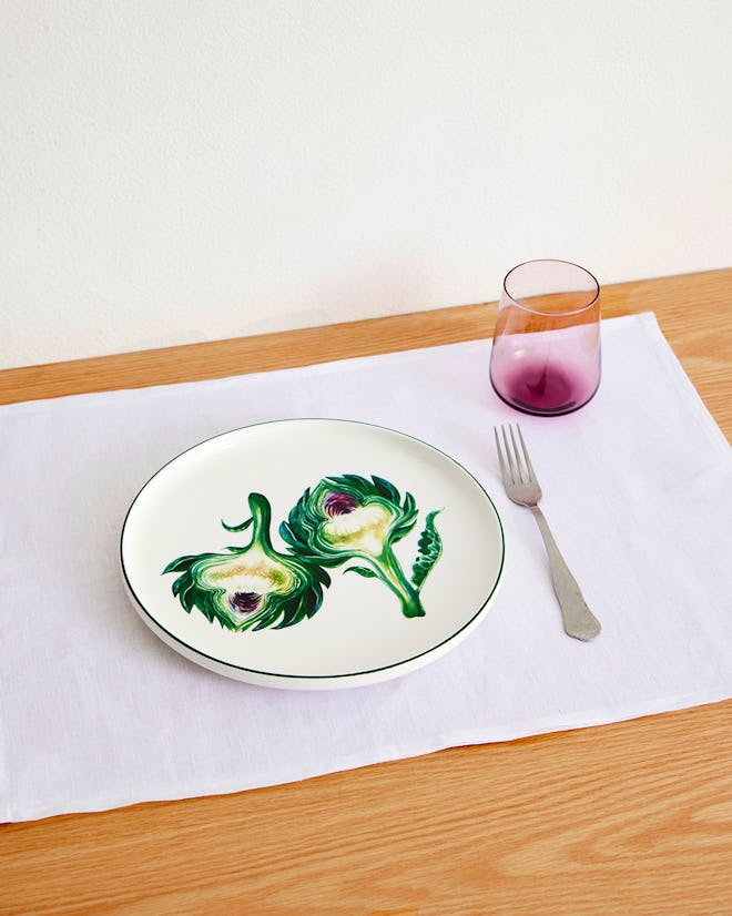 Bed Threads 'Artichoke' Ceramic Dinner Plate 