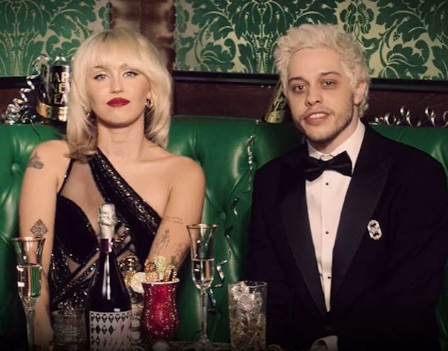 Watch Miley’s New Year’s Eve Party Hosted By Miley Cyrus and Pete Davidson starting at 10:30 p.m. ES...