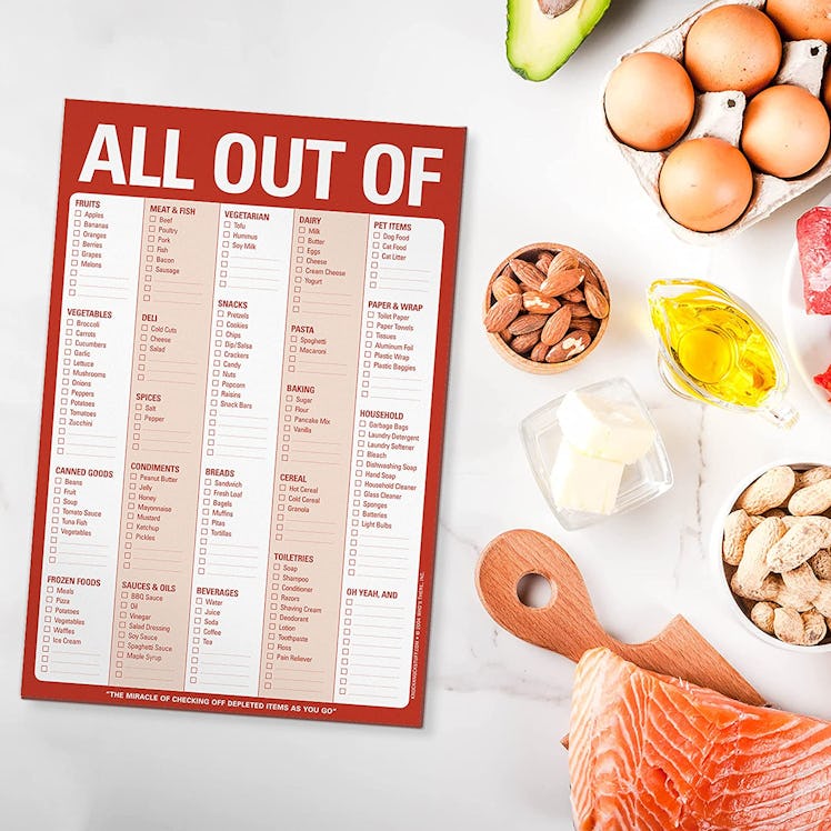 Knock Knock All Out Of Pad Grocery List Note Pad