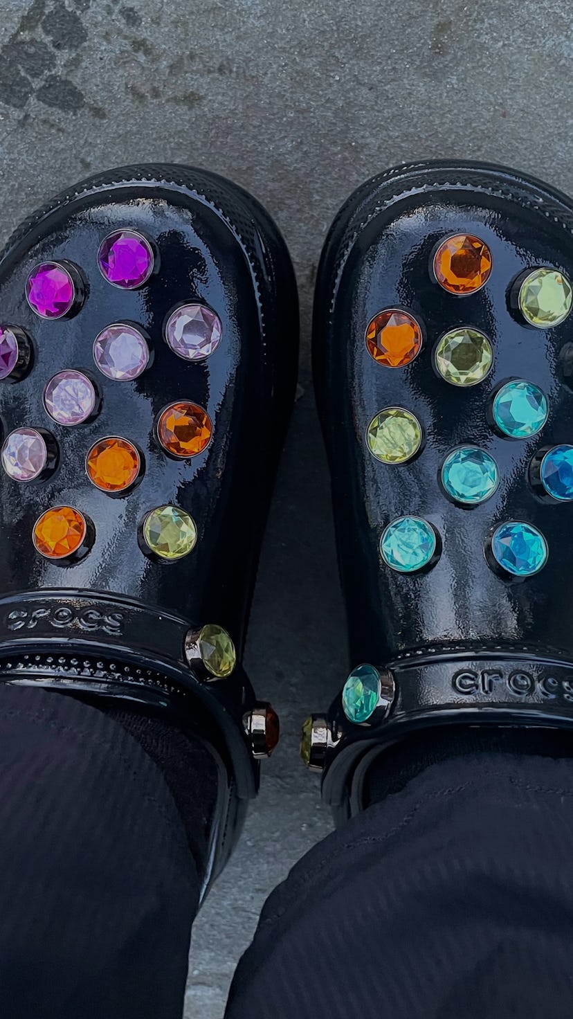 Kurt Geiger Crocs Crystal Clogs