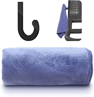 NAISI Towel Rack Hanger Hook + Microfiber Towel Set for Peloton