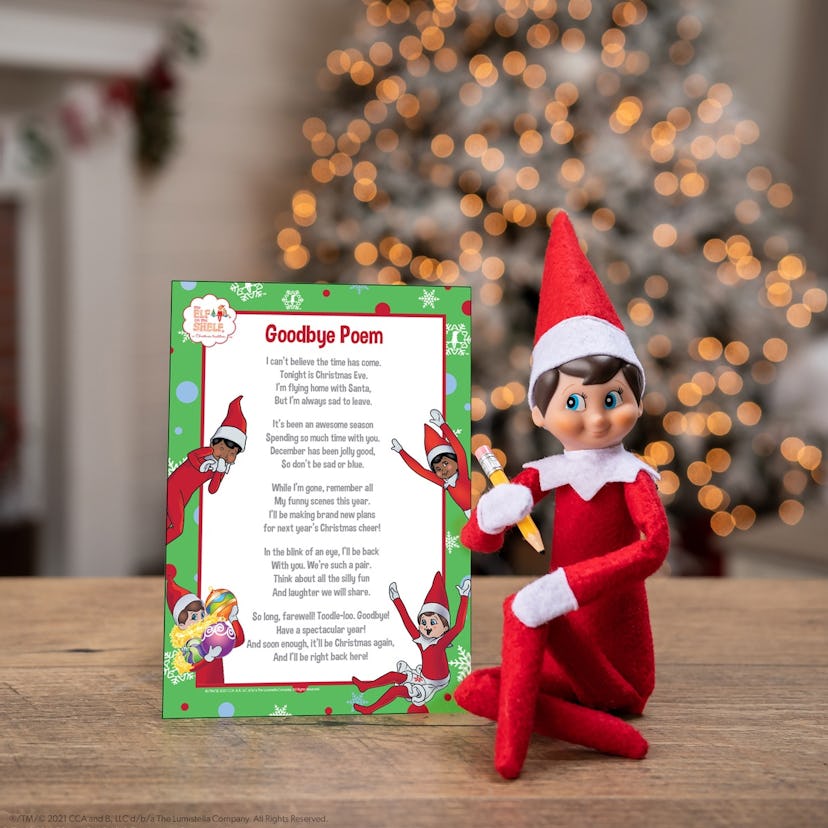 elf on the shelf goodbye poem