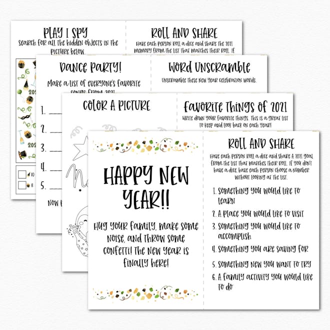 Kids New Year's Eve party game