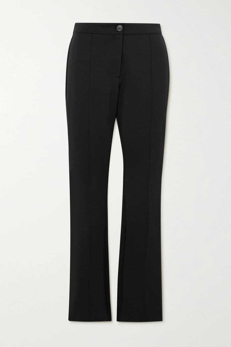 Flat-Front Flared Trousers