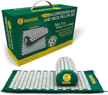 Acupressure Mat and Neck Pillow Set