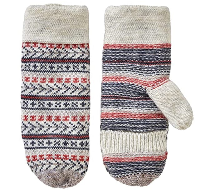 VIA By SKL Style Recycled Knit Mittens