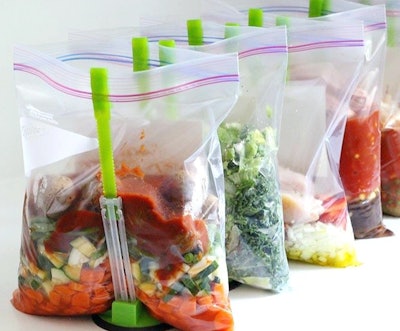 Ruibo Baggy Rack Holders For Food Prep (4-Pack)