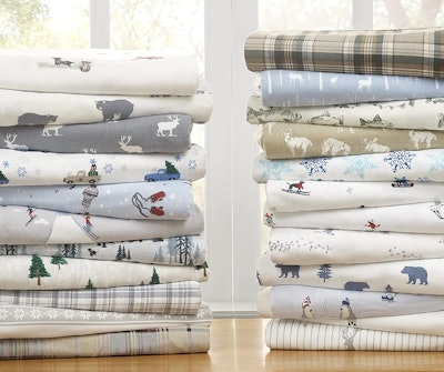 Eddie Bauer 100% Premium Cotton Flannel Sheet Set (4 Pieces)