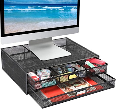 HUANUO Monitor Stand with Drawers