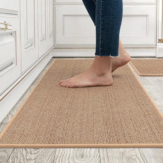 MontVoo Washable Kitchen Rugs And Mats (Set of 2)