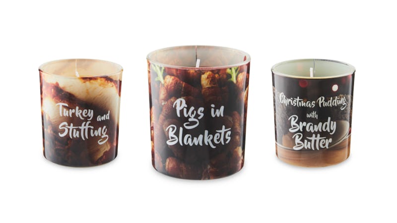 Aldi's Christmas novelty candles.