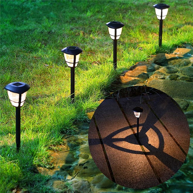 MAGGIFT Solar Powered Landscape Lights (12-Pack)