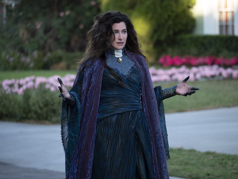 Kathryn Hahn portraying Agatha Harkness in WandaVision on Disney+