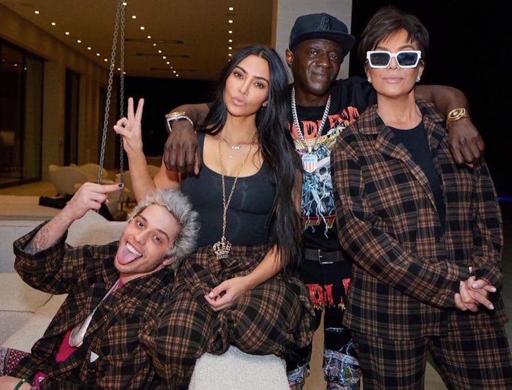 Pete Davidson, Kim Kardashian, Flavor Flav, and Kris Jenner