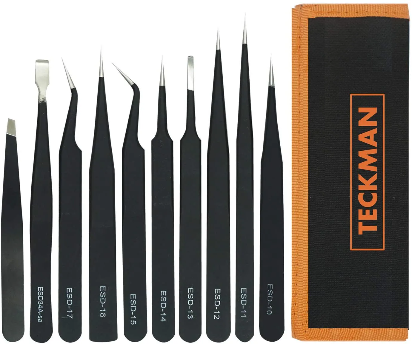 TECKMAN Precision Tweezer Set