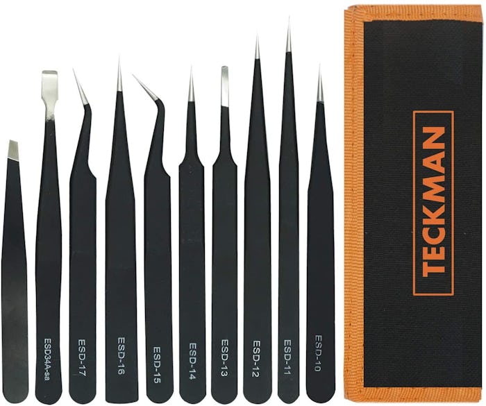 TECKMAN Precision Tweezer Set