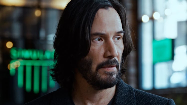 Keanu Reeves in The Matrix Resurrections.