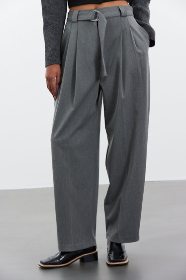 Source Unknown Relaxed Belt Suiting Trouser