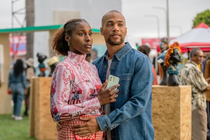 Kendrick Sampson as Nathan Campbell and Issa Rae as Issa in 'Insecure' Season 5 via HBO's press site