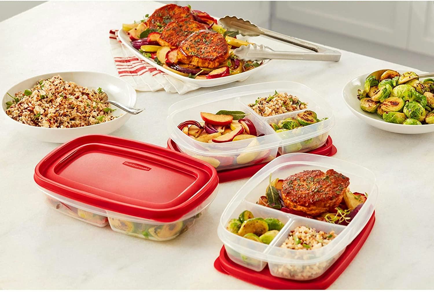 Rubbermaid EasyFindLids Meal Prep Containers (5-Pack)