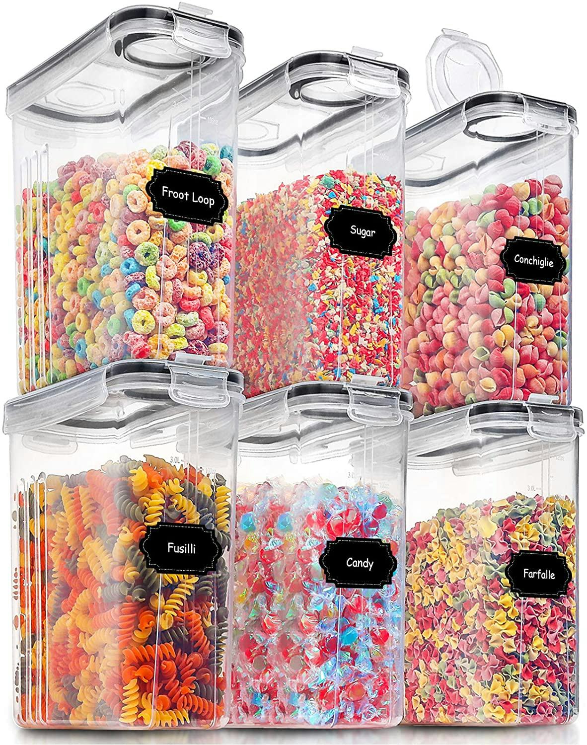 Praki Large Cereal Containers (Set Of 6)