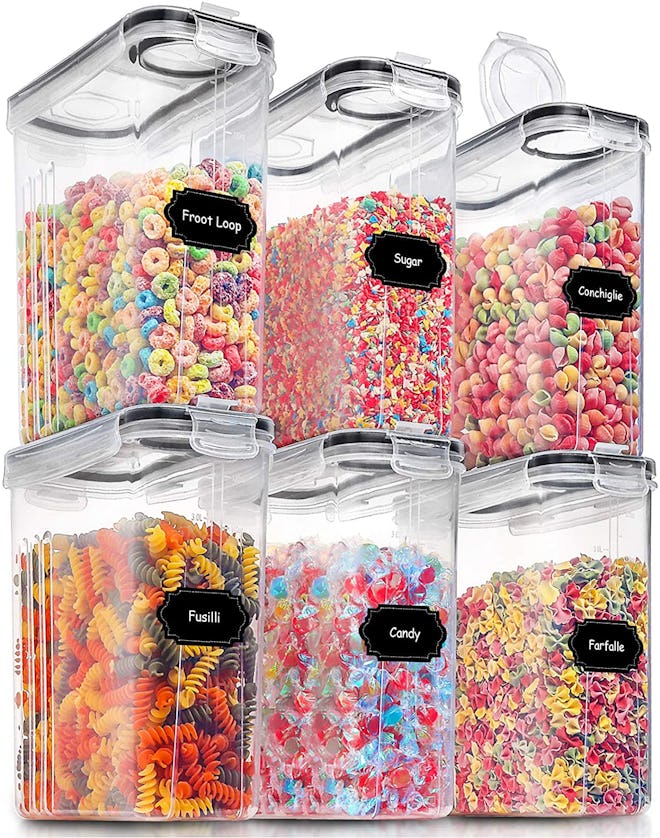 Praki Large Cereal Containers (Set Of 6)